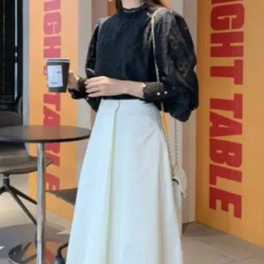 [BUNJANG] By Cini Modern Flare Skirt / 바이씨니 모던플레어스커트