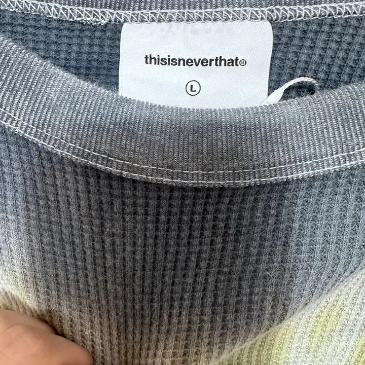 [BUNJANG] thisisneverthat Waffle Long Sleeve T-shirt / thissisneverthat 와플 긴팔 티셔츠