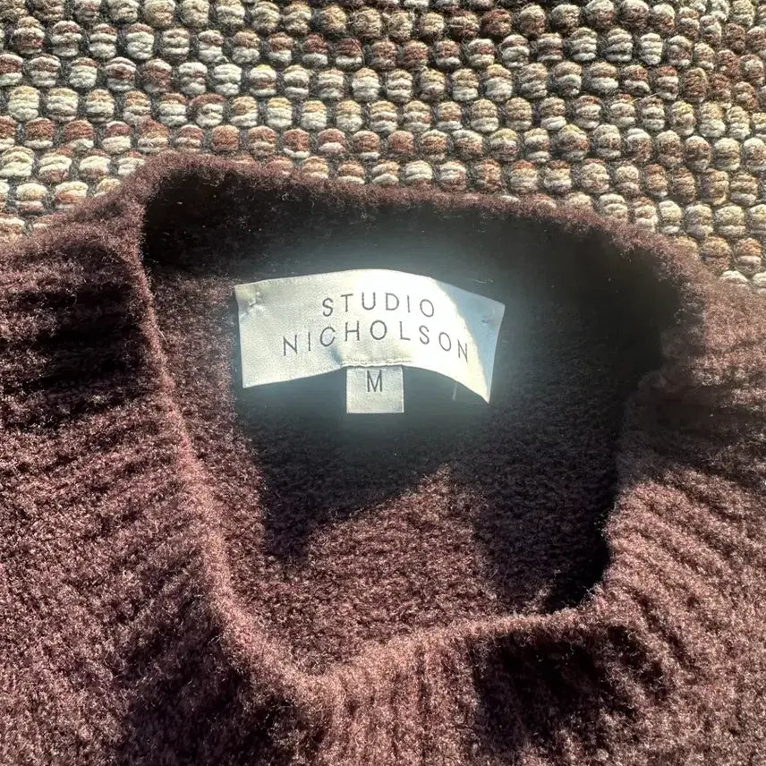 [BUNJANG] Studio Nicholson Brown Wool Knit Sweater / 스튜디오니콜슨 브라운 울 니트 2