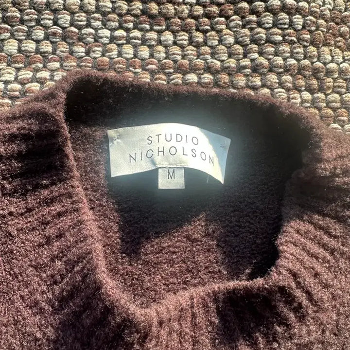 [BUNJANG] Studio Nicholson Brown Wool Knit Sweater / 스튜디오니콜슨 브라운 울 니트 2