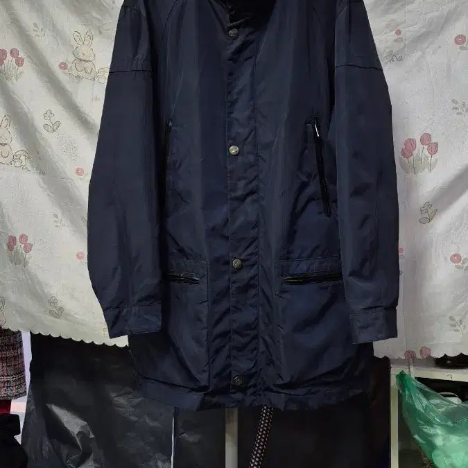 [BUNJANG] Zegna Sport Leather Trimmed Waterproof Windbreaker Jacket / 제냐스포츠   (양가죽배색 +방수)  바람막이 사파라  자켓 : 최저가