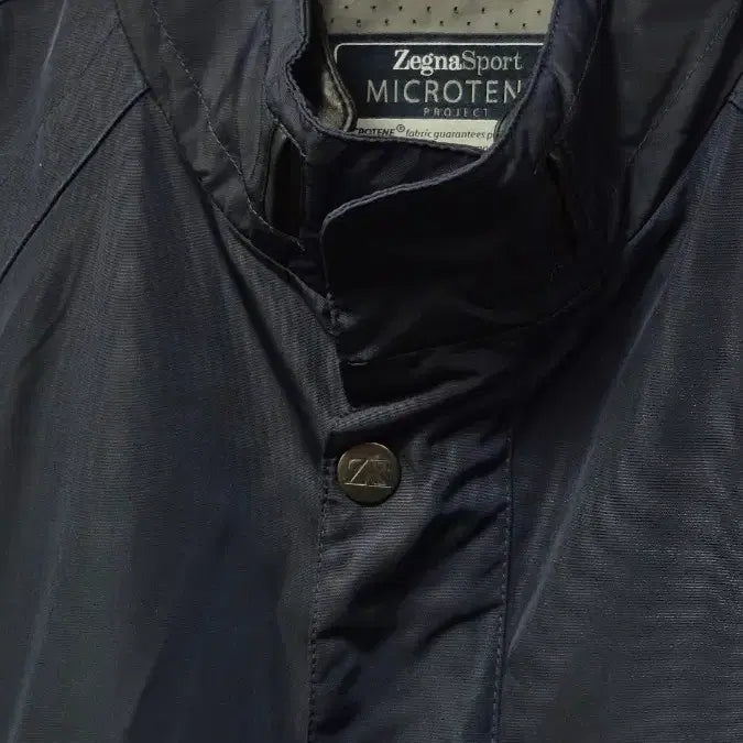 [BUNJANG] Zegna Sport Leather Trimmed Waterproof Windbreaker Jacket / 제냐스포츠   (양가죽배색 +방수)  바람막이 사파라  자켓 : 최저가