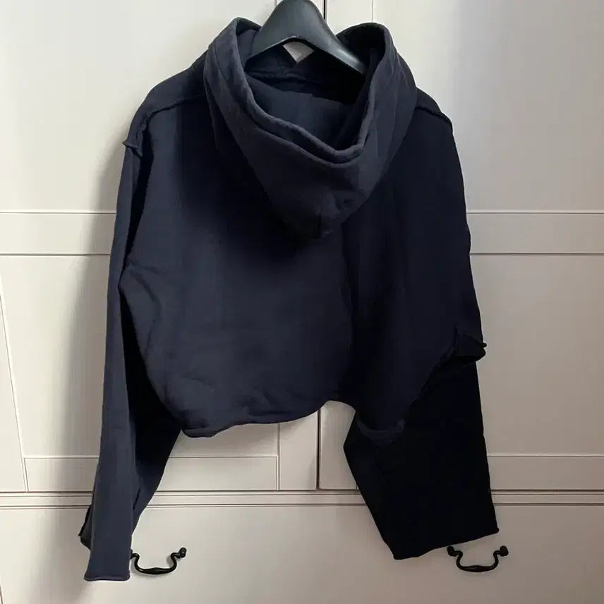 [BUNJANG] SEO Crop Hoodie Navy / seo 크롭 후드티 네이비
