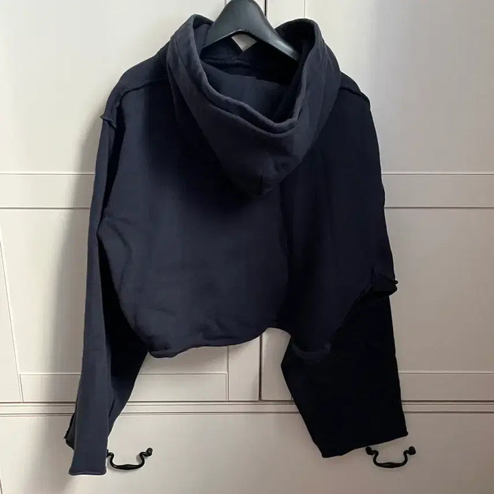 [BUNJANG] SEO Crop Hoodie Navy / seo 크롭 후드티 네이비