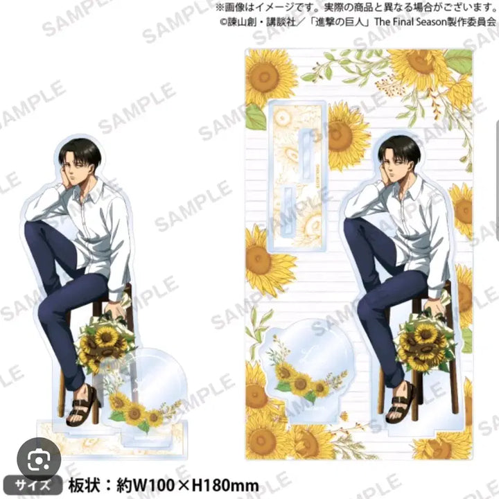 [BUNJANG] Bushiroad Levi Ackerman Big Diorama Acrylic Stand / 새상품)진격의 거인 부시로드 GIGO한정판 리바이 빅 디오라마 아크릴