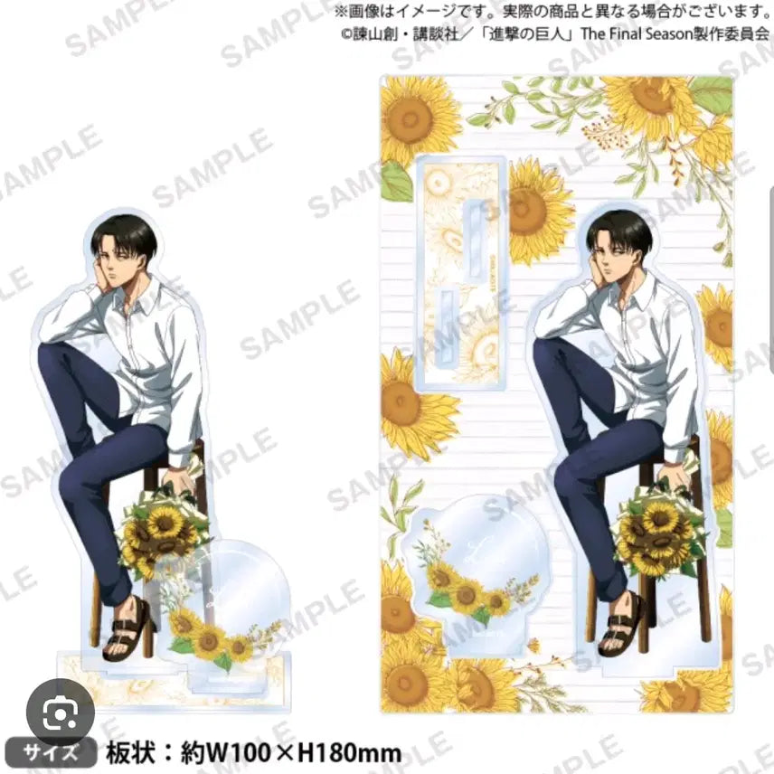 [BUNJANG] Bushiroad Levi Ackerman Big Diorama Acrylic Stand / 새상품)진격의 거인 부시로드 GIGO한정판 리바이 빅 디오라마 아크릴