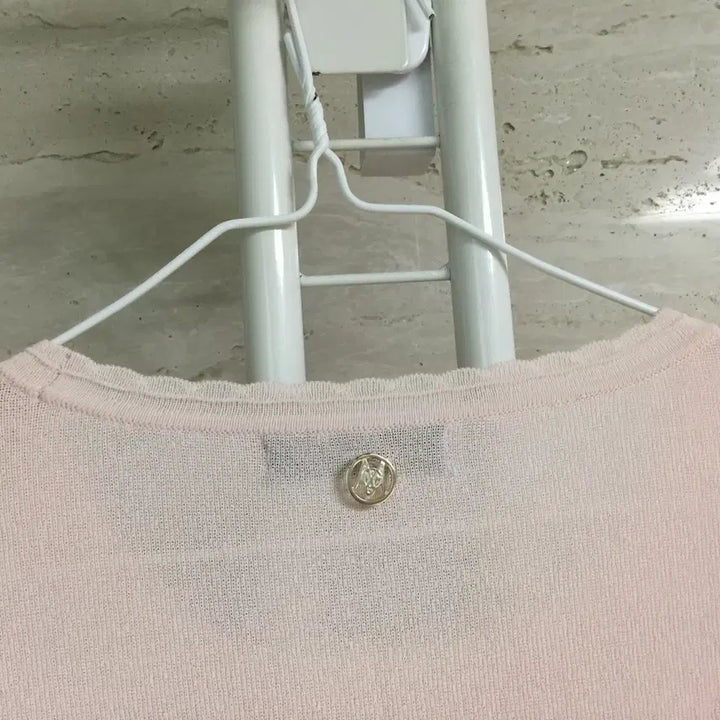 [BUNJANG] MICHAA Lace Sleeve Blouse / MICHAA 미샤 펀칭 레이스 반팔 니트 85