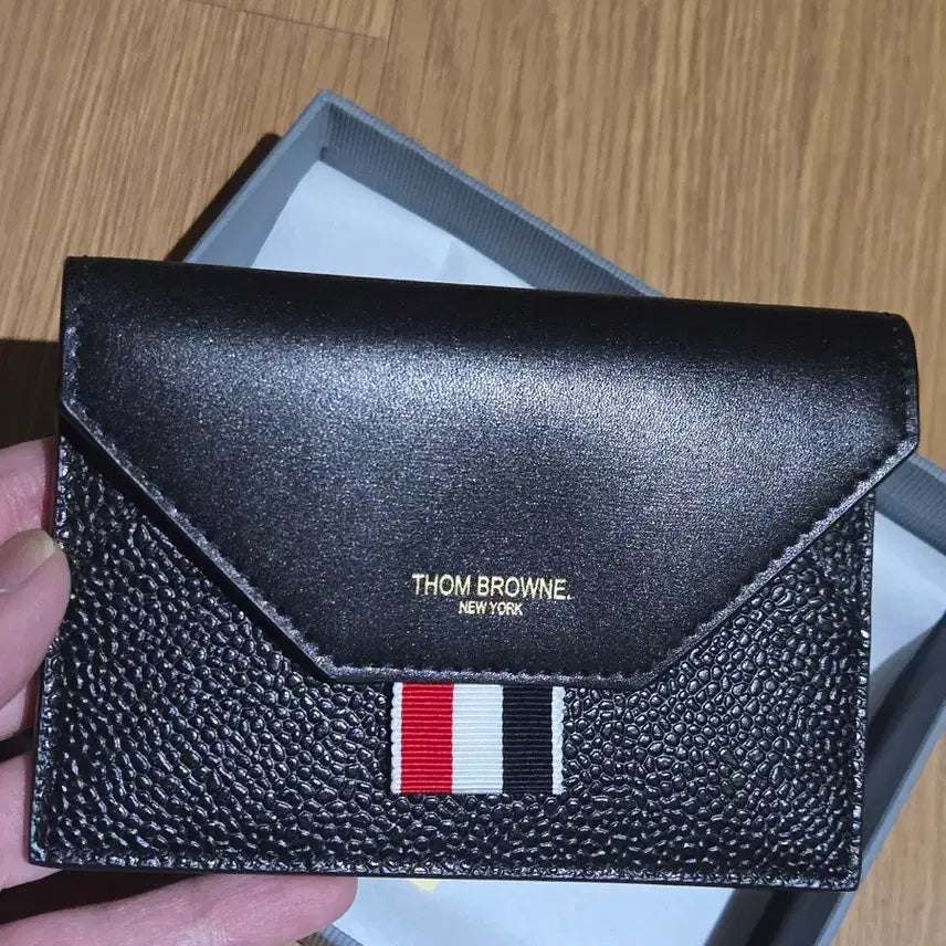[BUNJANG] Thom Browne Black Card Wallet / 톰브라운 블랙 카드지갑
