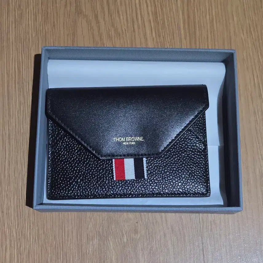 [BUNJANG] Thom Browne Black Card Wallet / 톰브라운 블랙 카드지갑
