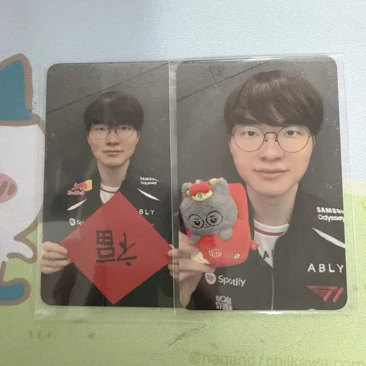 [BUNJANG] T1 Faker Chinese New Year Photocard Bundle Set / T1 티원 중국 설날 포토카드 페이커 2장 일괄