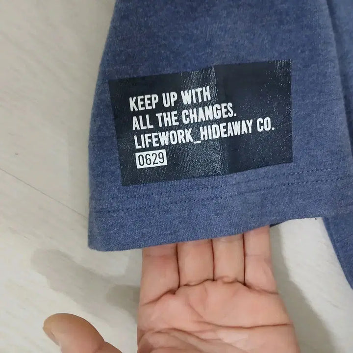 [BUNJANG] LifeWork Indigo 3/4 Sleeve Oversized Dress / 라이프워크 칠부원피스 정품 free