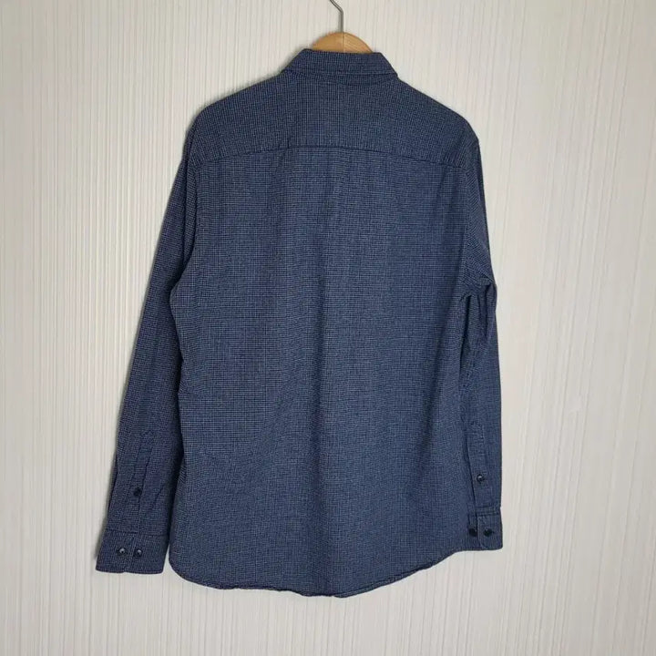 [BUNJANG] Lacoste Garment Check Shirt / 95-100 라코스테 가먼트 체크 남방 네이비블랙