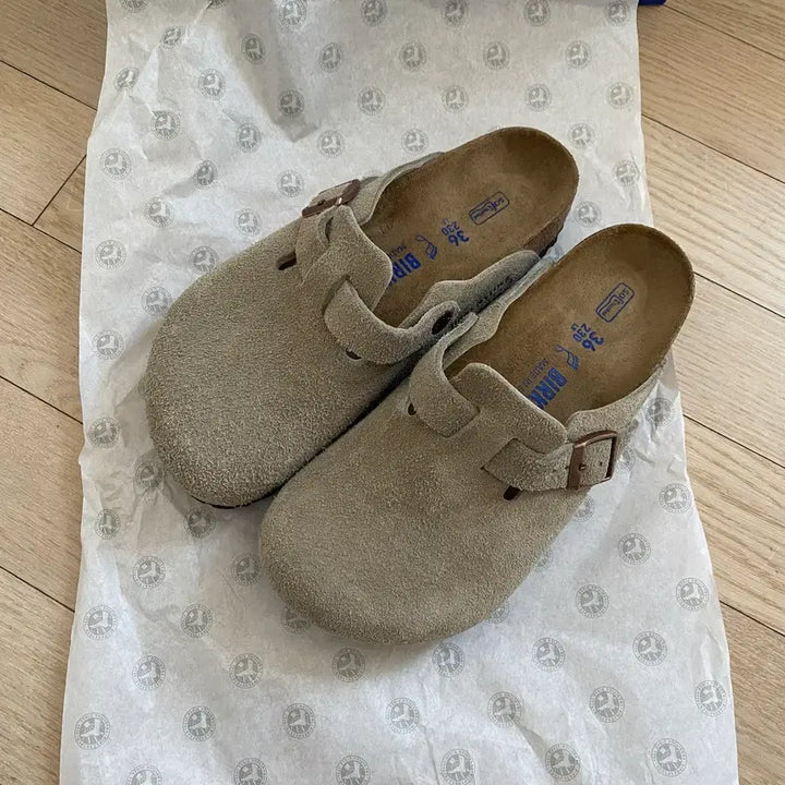 [BUNJANG] Birkenstock Boston Taupe Regular 36 Size / 버켄스탁 보스턴 타우페 레귤러 36사이즈
