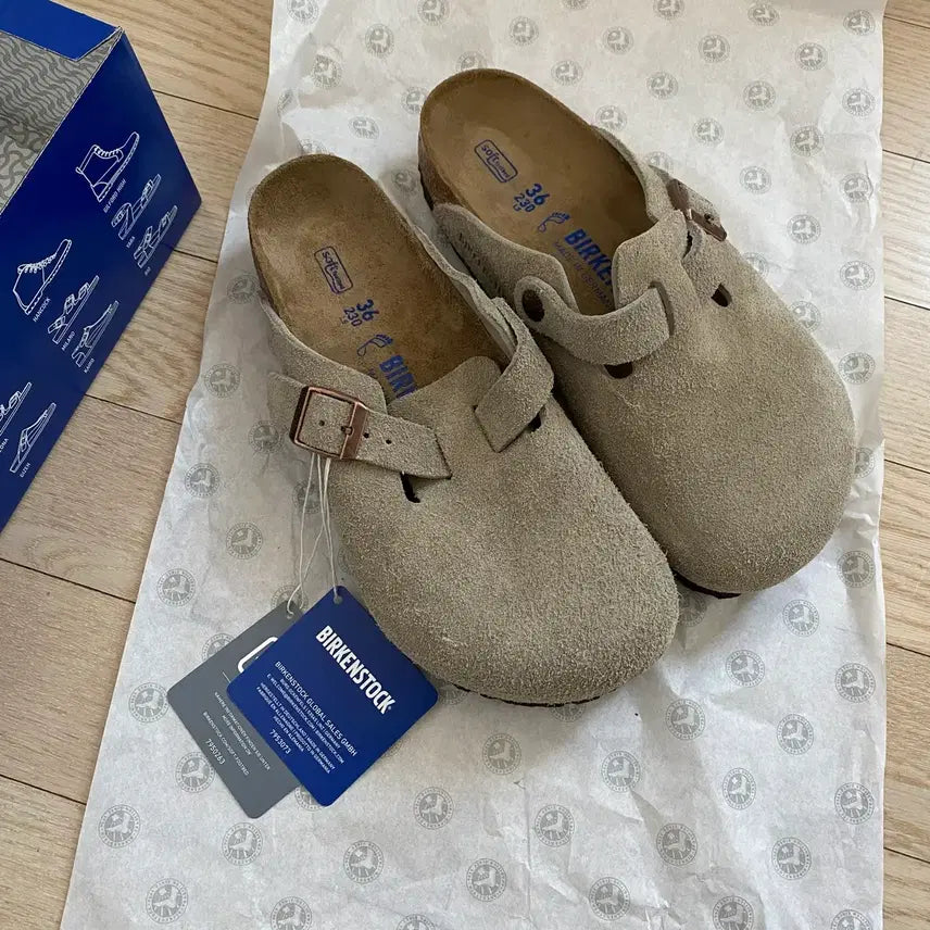 [BUNJANG] Birkenstock Boston Taupe Regular 36 Size / 버켄스탁 보스턴 타우페 레귤러 36사이즈