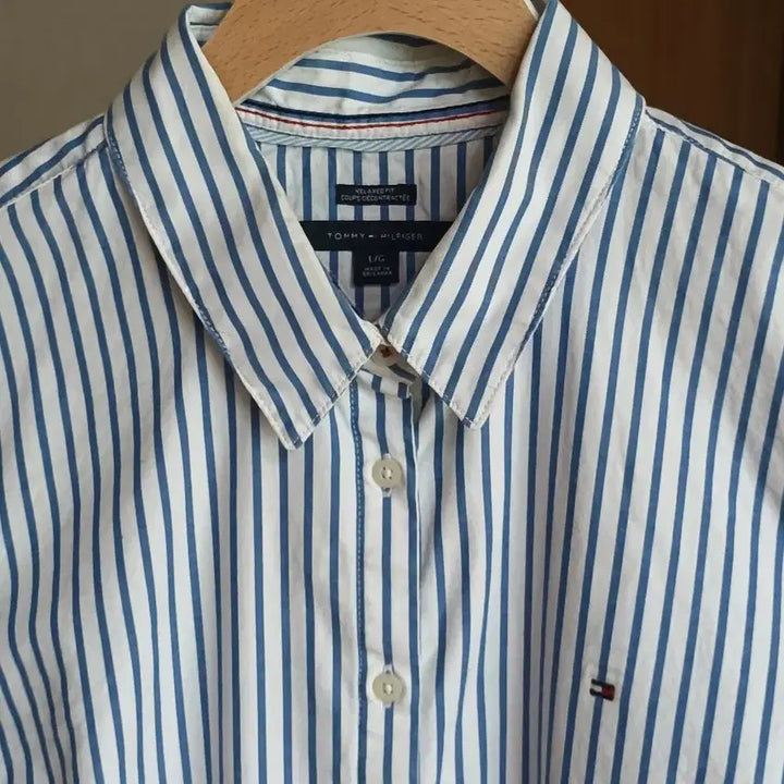 [BUNJANG] Tommy Hilfiger Striped Roll-Up Men&