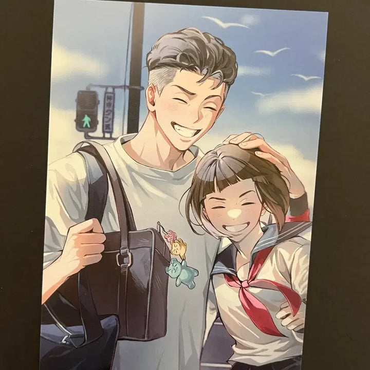 [BUNJANG] Beaker Slam Dunk Song Tae-seop Illustration Postcard / 슬램덩크 슬덩 비커님 북산 송태섭 아라 미야기 남매 일러스트 엽서 굿즈
