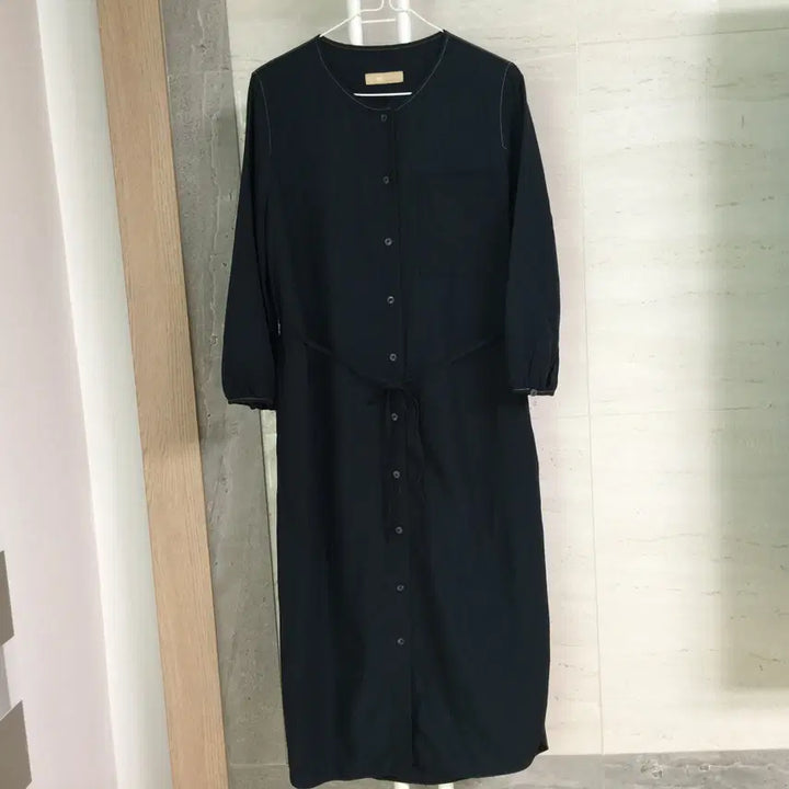 [BUNJANG] Beanpole Modal Linen Blend Maxi Dress / 빈폴 모달 린넨 원피스 90