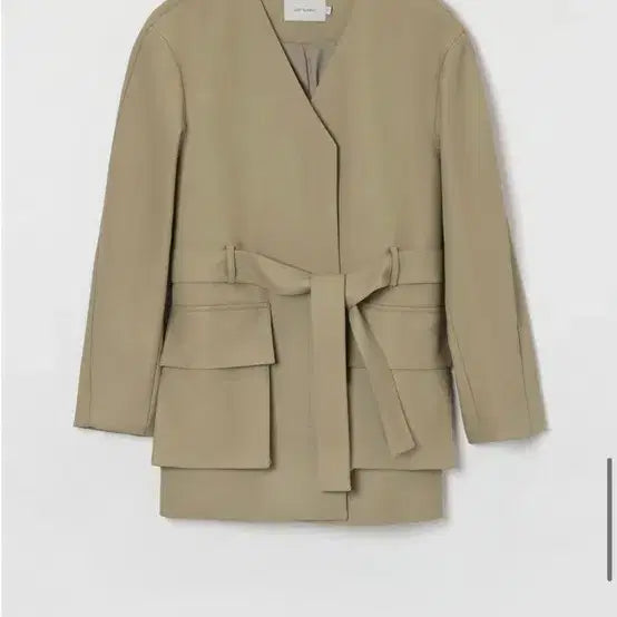 [BUNJANG] Low Classic Beige Leather Jacket / 로우클래식 레더자켓 원가35
