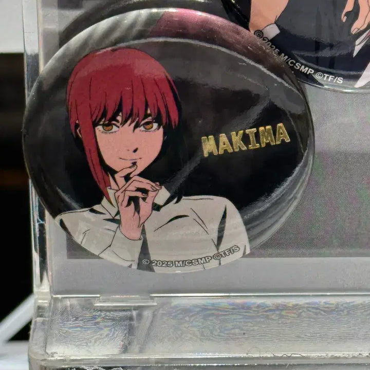 [BUNJANG] Chainsaw Man Makima Gold Foil Can Badge / 체인소맨 로프트 플라자 팝업 금박 캔뱃지 마키마 양도