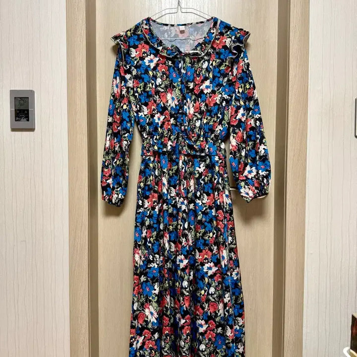 [BUNJANG] Floral Print Long Dress / 플라워 롱 원피스
