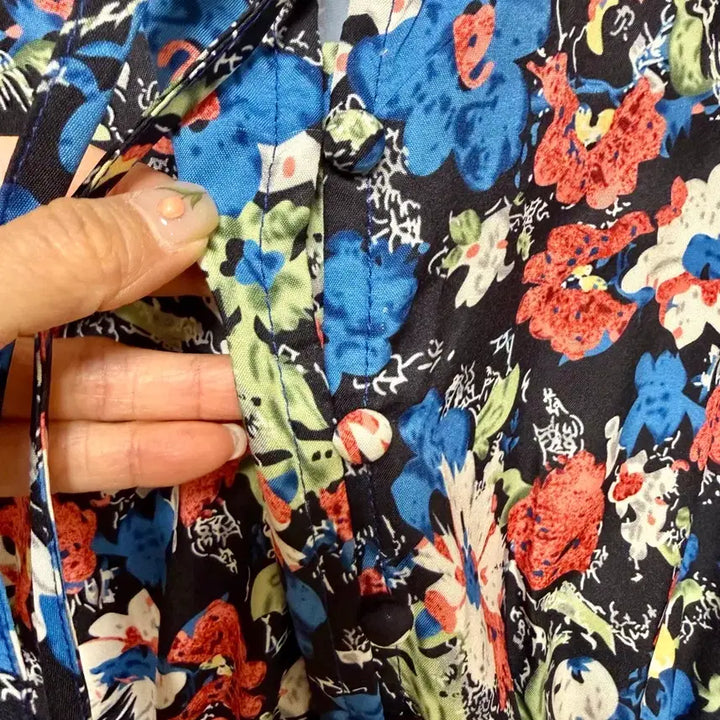 [BUNJANG] Floral Print Long Dress / 플라워 롱 원피스