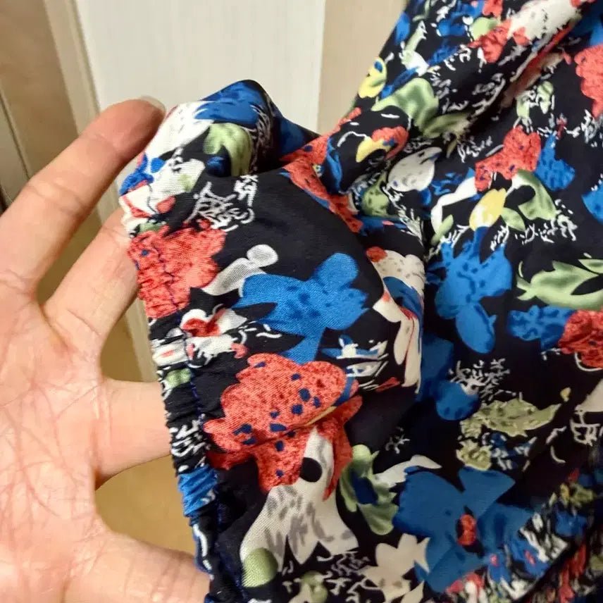 [BUNJANG] Floral Print Long Dress / 플라워 롱 원피스