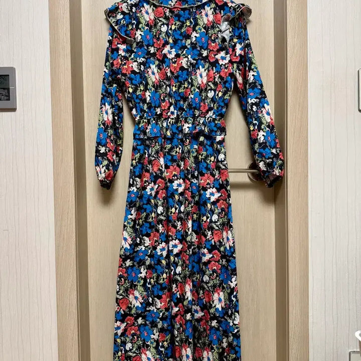 [BUNJANG] Floral Print Long Dress / 플라워 롱 원피스
