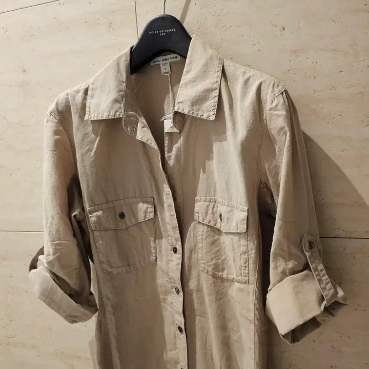 [BUNJANG] James Perse Panel Shirt Beige / 새상품)제임스펄스 판넬셔츠 2