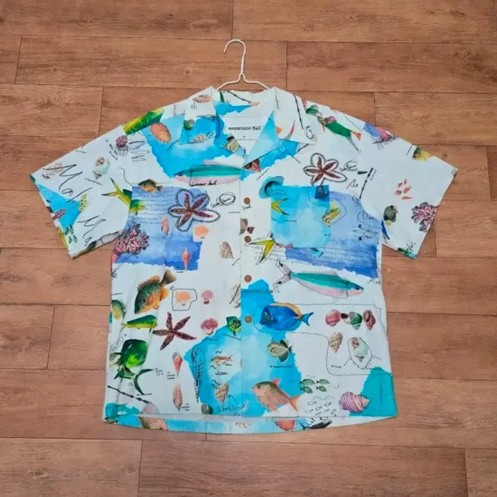 [BUNJANG] Andersson Bell Unisex Mahi Mahi Convertible Short Sleeve Hawaiian Shirt XL / [XL] 앤더슨벨 유니섹스 하와이안 셔츠 마히마히 컨버터블 반팔셔츠 판매