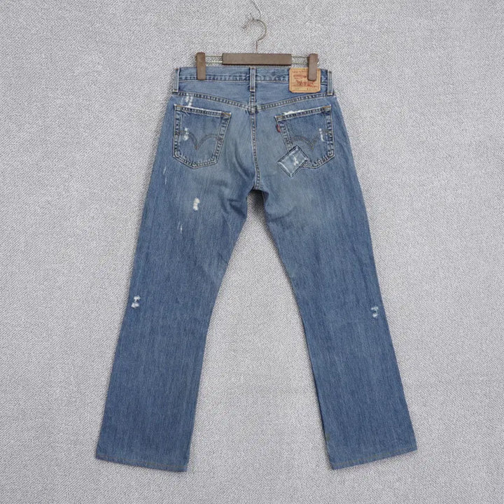 [SOLD OUT] 리바이스 527 00s 로우 부츠컷 패치 데님 팬츠 W30L32