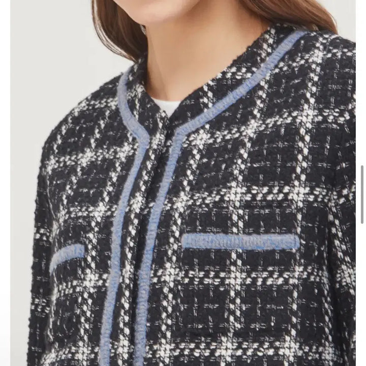 [BUNJANG] Benetton Tweed Check Jacket / 베네통 체크 트위드 자켓 90