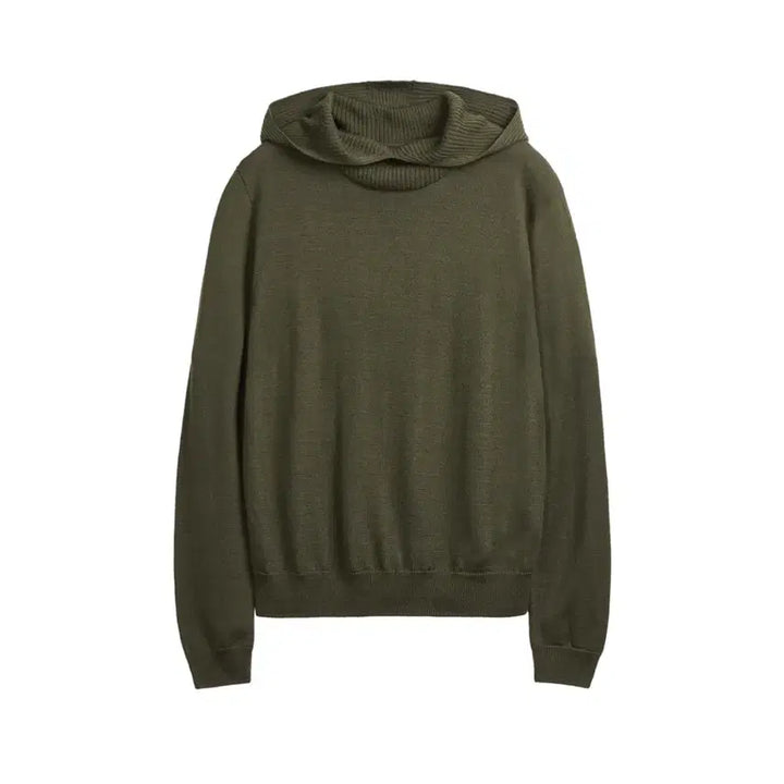 [BUNJANG] COSMOSS Hooded Knit Olive / 코스모스 COSMOSS 후드 니트 (올리브)
