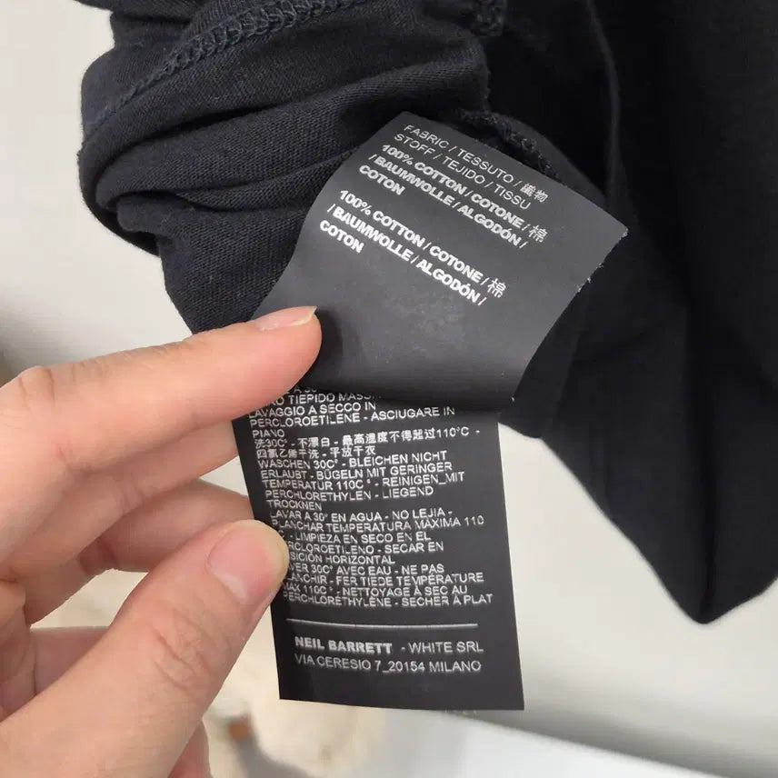 [BUNJANG] Neil Barrett Hercules Reflection Print T-shirt / 닐바렛 허큘리스 인 리플렉션 프린트 반팔티 슬림M