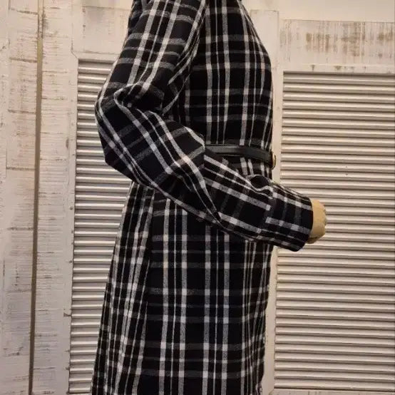 [BUNJANG] Maje Wool Blend Checkered Dress / 마쥬  2사이즈   체크   울혼방   원피스