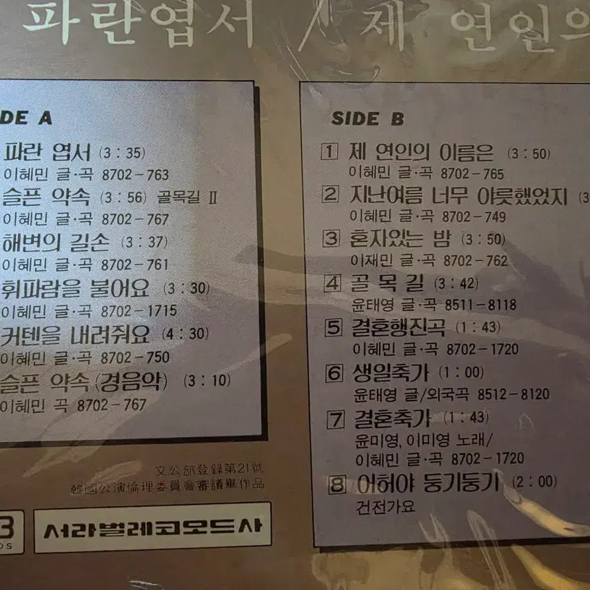 [BUNJANG] Lee Jae Min Golmokgil 2 LP / 이재민 (골목길2) 미개봉 LP