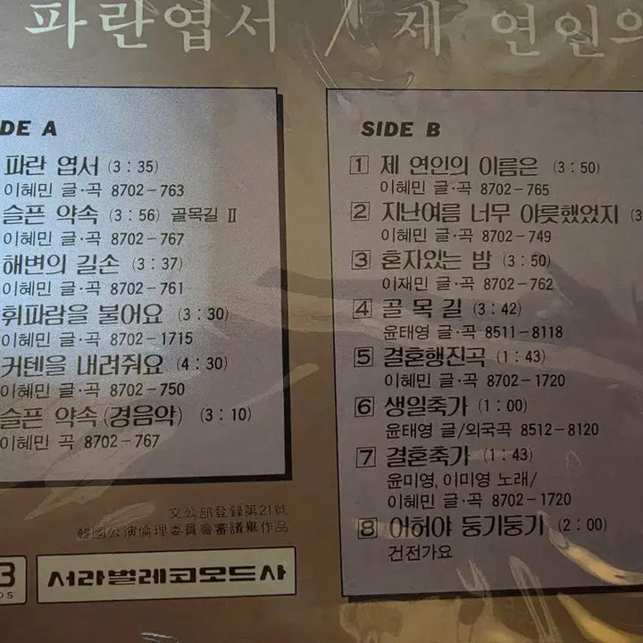 [BUNJANG] Lee Jae Min Golmokgil 2 LP / 이재민 (골목길2) 미개봉 LP