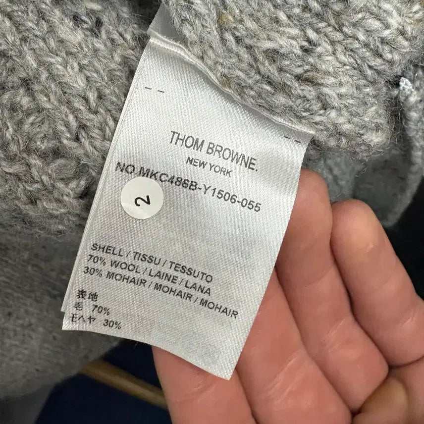 [BUNJANG] Thom Browne Aran Cable Cardigan Size 2 / 톰브라운 아란 케이블 가디건 2사이즈