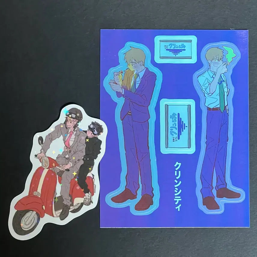 [BUNJANG] Mob Psycho 100 Reigen Day Stickers Set / 모브싸이코 모브사이코 레이겐 모브 day님 데이님 스티커 굿즈 희귀매물