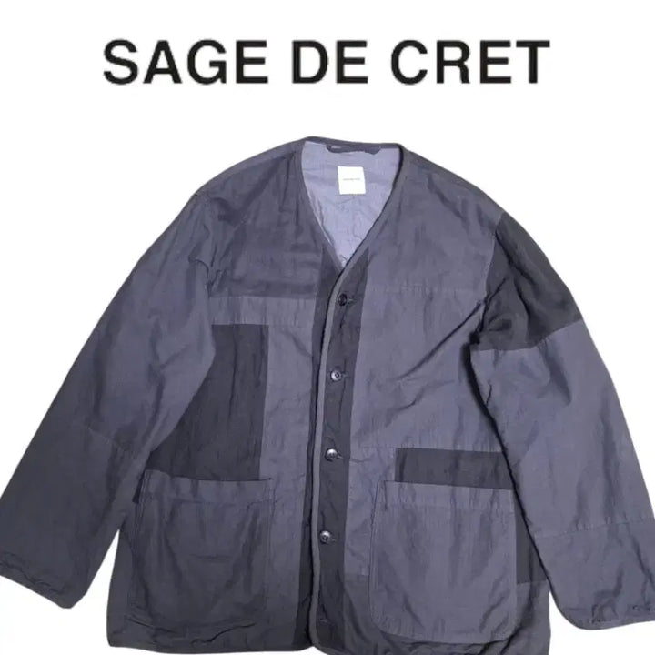 [BUNJANG] Sage de Cret Patchwork Zip-Up Jacket / [3] sage de cret 사쥬드크레 패치워크 자켓