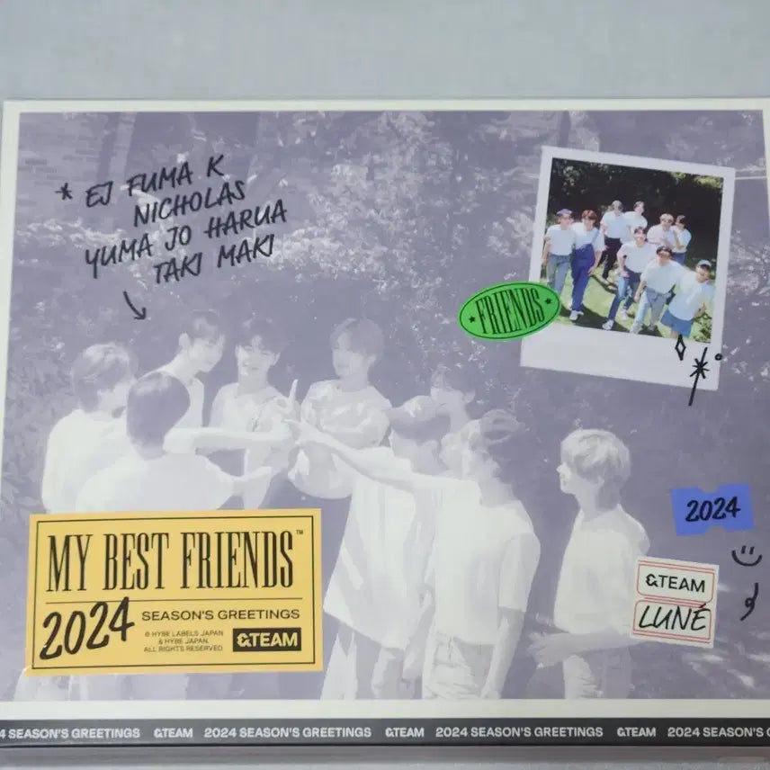 [SOLD OUT] 앤팀 &amp;TEAM 2024 시즌그리팅 시그 포카제외 양도(하루아증사)