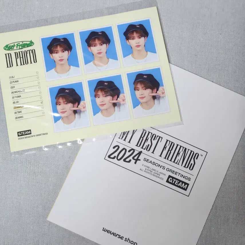 [SOLD OUT] 앤팀 &amp;TEAM 2024 시즌그리팅 시그 포카제외 양도(하루아증사)