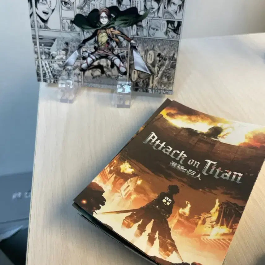 [BUNJANG] Attack on Titan Hanji Acrylic Block &amp; Poster / 진격거 굿즈