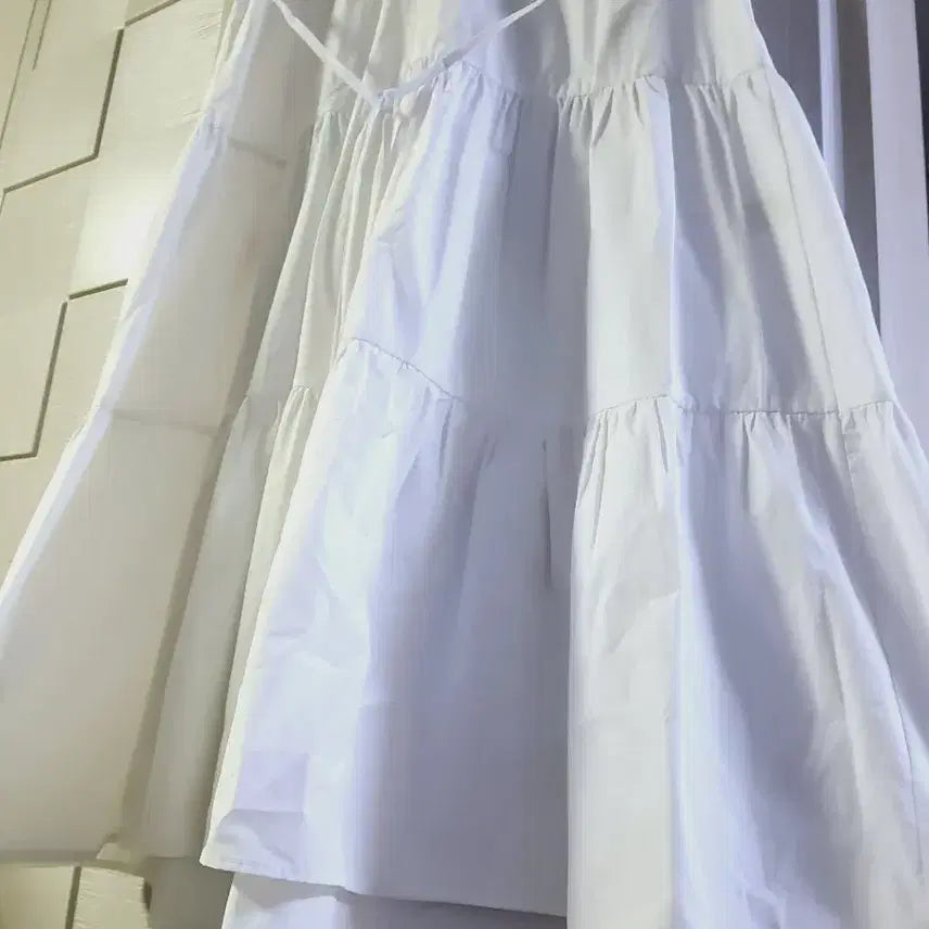 [BUNJANG] 3-Tiered Ruffle Long Dress / 바스락 3단 캉캉 롱원피스