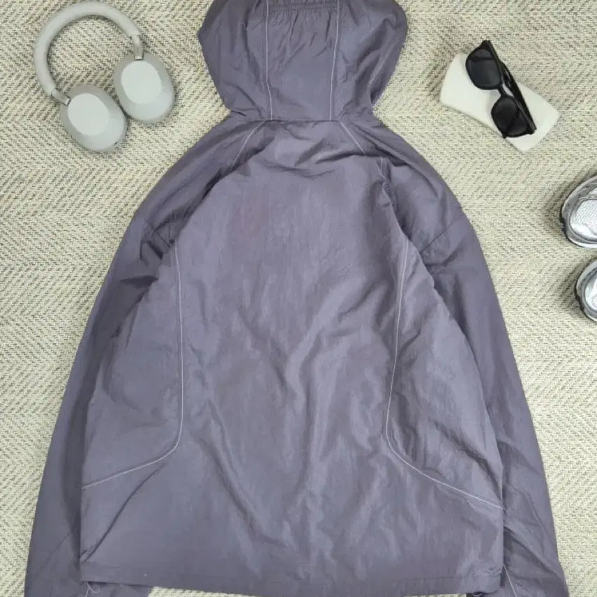 [BUNJANG] New Balance UNI NANO LIGHT Pocketable Hooded Windbreaker Jacket Purple / 뉴발란스 UNI NANO LIGHT 포켓터블 후드 바람막이 자켓 퍼플