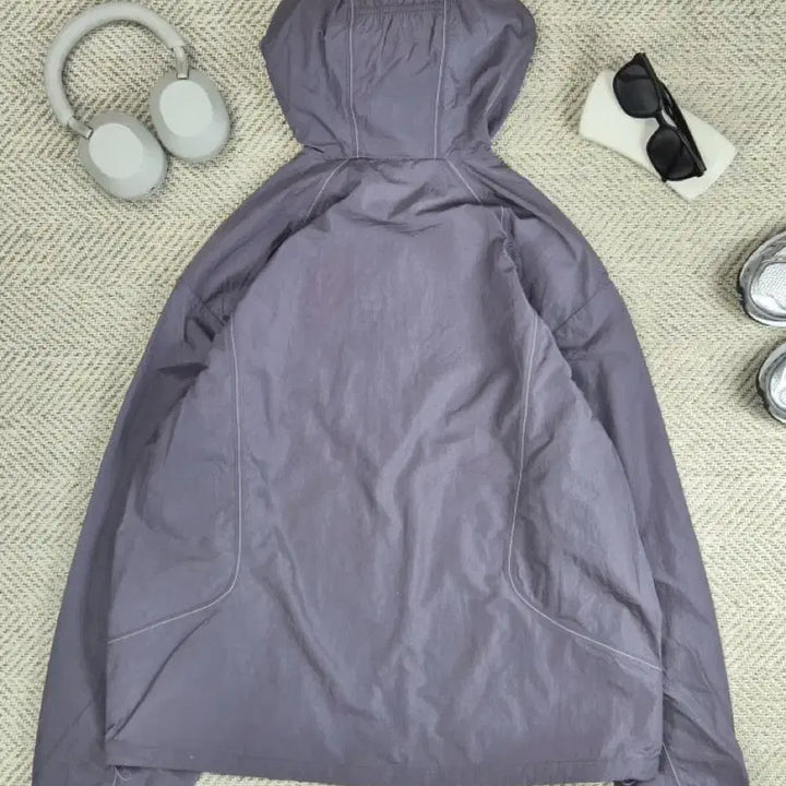 [BUNJANG] New Balance UNI NANO LIGHT Pocketable Hooded Windbreaker Jacket Purple / 뉴발란스 UNI NANO LIGHT 포켓터블 후드 바람막이 자켓 퍼플
