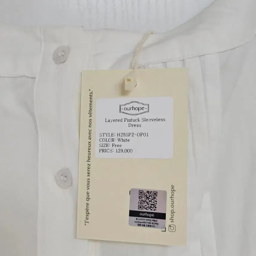 [BUNJANG] Ourhope Layered Pintuck Dress / [F]아워호프 ourhope 레이어드 핀턱 드레스 새제품