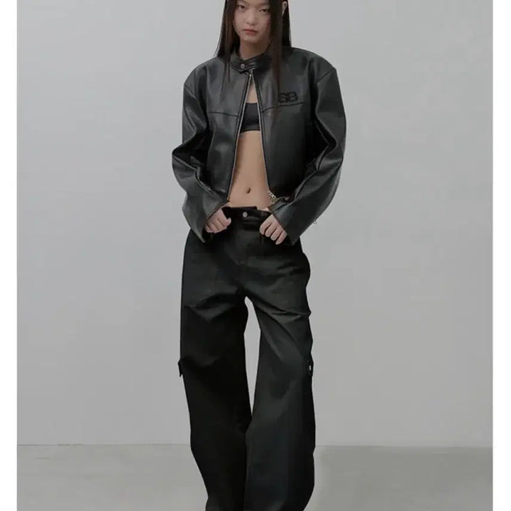 [BUNJANG] SAYSRA Wide Leg Washed Pants Black S / SAYSRA 세이스라 와이드 레그 워시드 팬츠 / 블랙 S