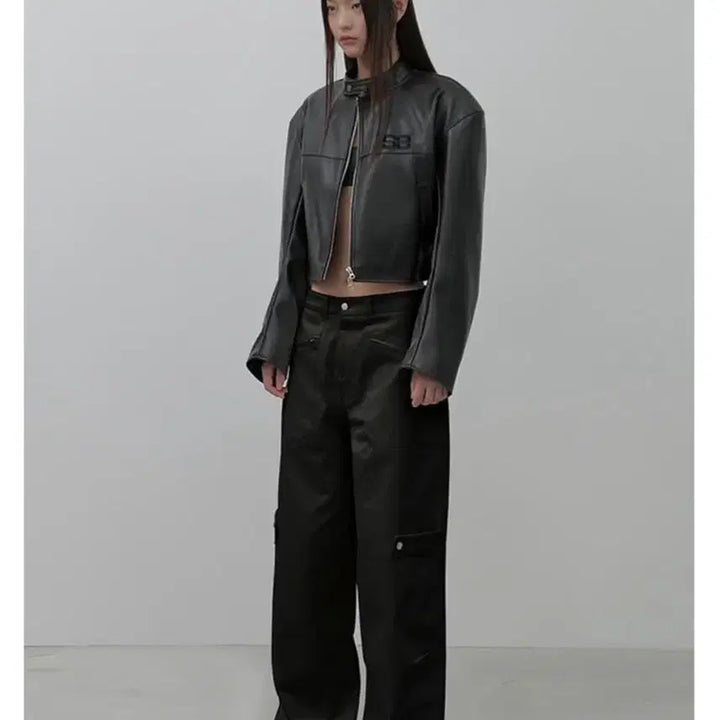 [BUNJANG] SAYSRA Wide Leg Washed Pants Black S / SAYSRA 세이스라 와이드 레그 워시드 팬츠 / 블랙 S