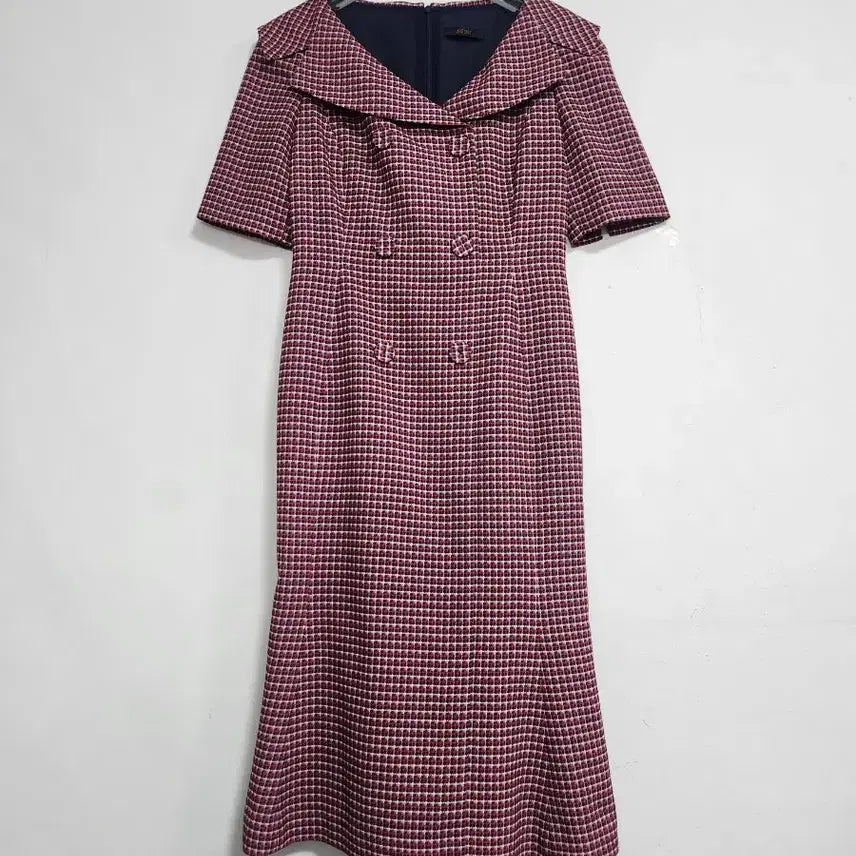 [BUNJANG] Zigot Double Button Midi Dress 55 / 지고트 더블버튼 미디원피스55