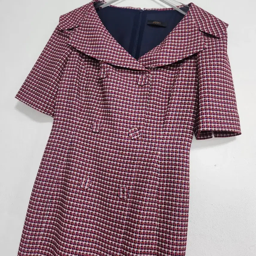 [BUNJANG] Zigot Double Button Midi Dress 55 / 지고트 더블버튼 미디원피스55